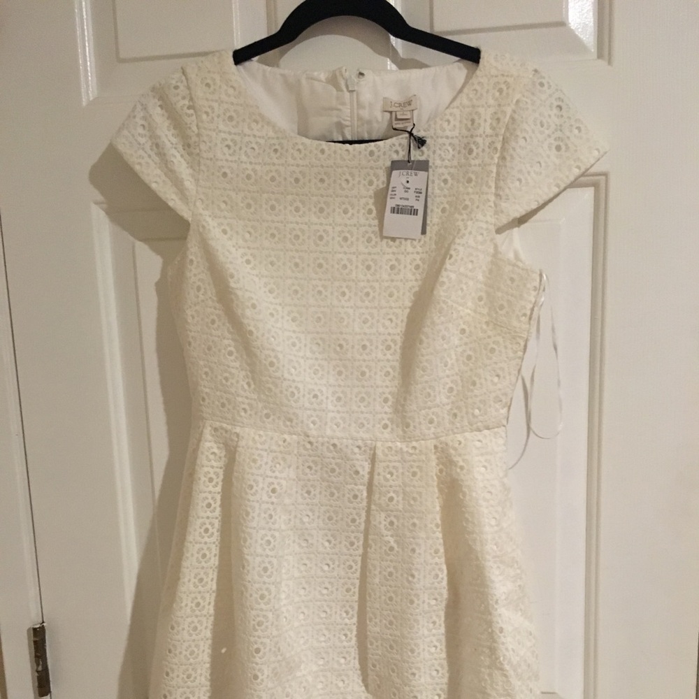 J Crew lace dress 4 petite NWT